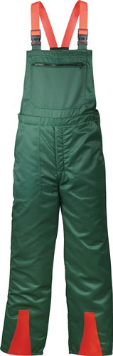 Schnittschutzlatzhose FICHTE Gr50 grün/rot FELDTMANN