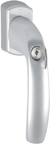 Fenstergriff New York 0810S/US10 100Nm Aluminium 32-42 mm F1 / naturfarbig Secustik® / VarioFit® abschließbar HOPPE