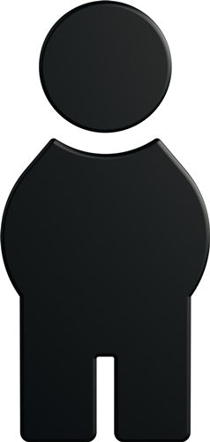 Symbol Mann 80191B010 PA Farb-Nr90 B715mm H150mm S3mm HEWI