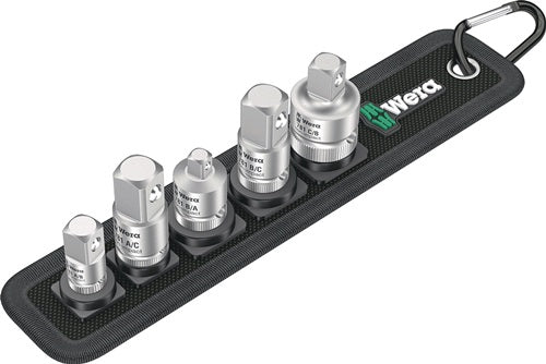 Adaptersatz 781/5 Set 5teilig mHalterung für Hand- und Maschinenbetätigung WERA