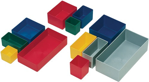Einsatzkasten 49 x 49 x 40 mm rot PS für Schubladen u Sortimenskästen LA-KA-PE - VPE: 25