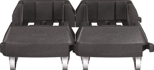 Fahrwagen mit 4 Lenkrollen Wertstoffsammler 60 l schwarz RUBBERMAID