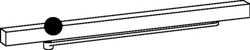 Gleitschiene G-EMF für TS 93 silber elektromechanisch DORMAKABA