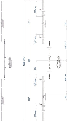 Anschlussstulp Multisafe MA Flachstulp 20 mm Länge 1177 mm Fuhr Silver FUHR – Ansicht 3