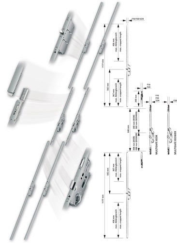 Anschlussstulp Multisafe MA U-Stulp 24 mm Länge 1177 mm Fuhr Silver FUHR – Ansicht 3