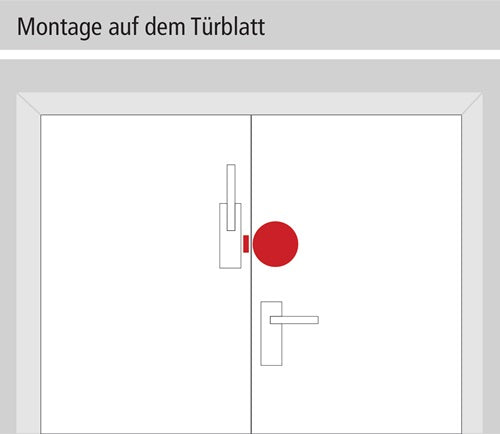 Überwachungsgerät Dexcon ohne Voralarm Überwachung von Türen und Fenstern Kunststoff rot GFS – Ansicht 6
