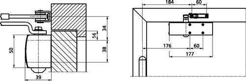 Türschließer TS 3000 V Normalmontage Bandseite silber EN 1-4 GEZE – Ansicht 5