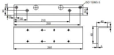 Sturzfutterwinkel passend für DC300 silber ASSA ABLOY – Ansicht 3
