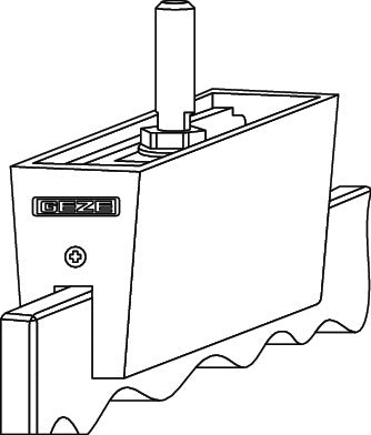 Glasklemmplatte EV1 bis 140 kg GEZE