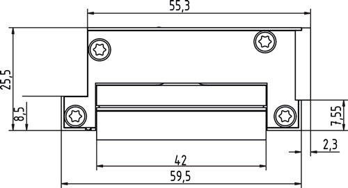 Elektrotüröffner A5000--A 6-24 V AC/DC Kompakt DIN links / rechts GEZE – Ansicht 4