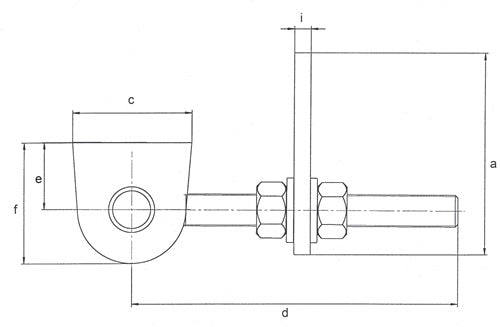 Verstellbares Torband 190x33x80x150x34x65x22x10mm Stahl roh Beutel GAH – Ansicht 3