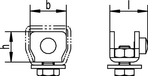Stopper 300 P Profil 300 Stahl Oberfläche verzinkt gelb HELM – Ansicht 3
