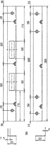 Sicherheitswinkelschließblech Länge 300 mm Breite 25 mm Stärke 2 mm Edelstahl matt gebürstet 005/3126 SCHNEGEL – Ansicht 3