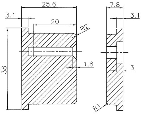 Blindzylinder-Set Türdicken 35-110 mm Aluminium Druckguss kürzbar SCHNEGEL – Ansicht 4
