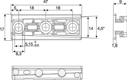 Schwerlast-Verbinder Solid M Zamak 47 mm BMB – VPE: 100 – Ansicht 4