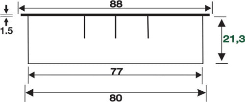 Kabeldurchführung EXIT R Zamak Edelstahl Optik Einlass-Ø 80 mm BMB – Ansicht 3