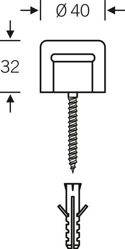 Wandtürpuffür 38 3880 Gummi schwarz Länge 32 mm FSB – Ansicht 3