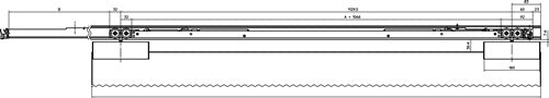 Einzugsdämpfung Perlan 140 SoftStop 80 kg EV 1 Erweißerungs-Set 1290 - 1700 mm GEZE – Ansicht 3