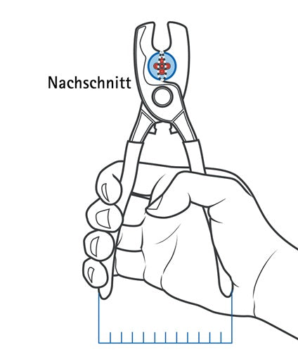 Kabelschere Länge 200 mm Kunststoffüberzug KNIPEX – Ansicht 4