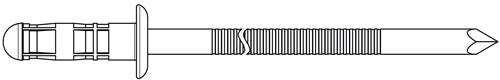 Blindniet PolyBulb® Nietschaft d x l 48 x 16 mm Aluminium / Stahl 250 Stück GESIPA