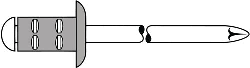 Blindniet PolyGrip® Nietschaft d x l 48 x 17 mm Aluminium / Edelstahl 50 Stück GESIPA
