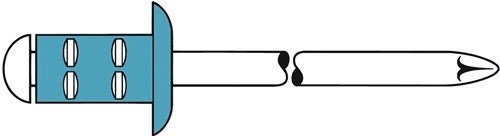 Blindniet PolyGrip® Nietschaft d x l 48 x 10 mm Edelstahl 50 Stück GESIPA