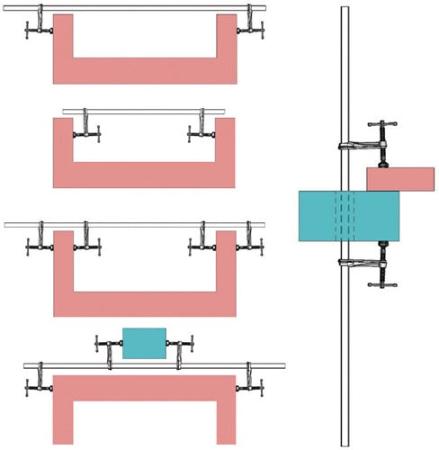 Hochleistungszwingenset SLV/GSV Spannweiße 1000 mm Ausladung 120 mm Knebel BESSEY – Ansicht 5