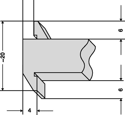 Tiefenmessschieber 200 mm abgesetzte Messschiene 8 x 3 mm HELIOS PREISSER – Ansicht 4