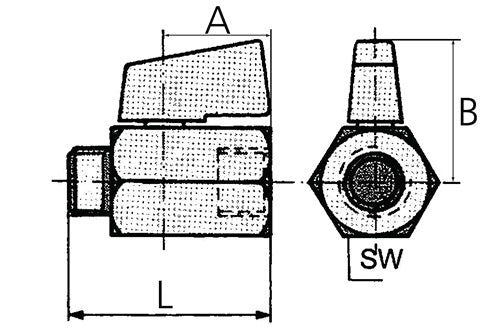Mini-Kugelhahn 1316 mm G 1/4 ? Innen-/Innengewinde RIEGLER – Ansicht 3