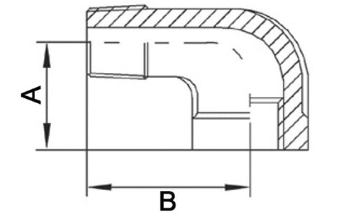 Gewindefitting 90° IG/AG NPS=1/2 ? 304 SPRINGER - VPE: 10 – Ansicht 3
