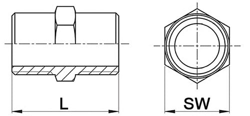 Doppelnippel NPS=1 ? 340 8-kant L 44 mm SPRINGER - VPE: 10 – Ansicht 3