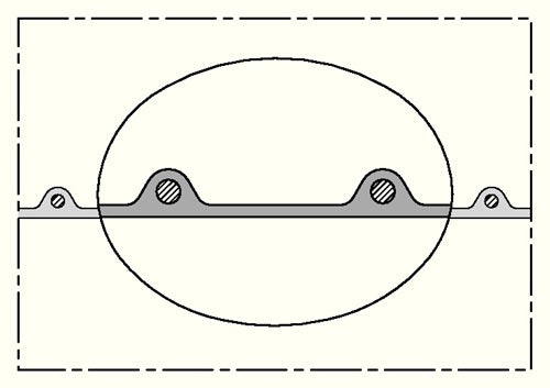 Absaug- und Gebläseschlauch AIRDUC® PUR 351 HT Innen-Ø 70 mm Außen-Ø 7900 mm 45 mm Länge 10 m Rolle NORRES – Ansicht 3