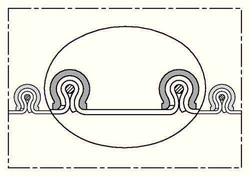 Absaug- und Gebläseschlauch CP VITON® 459 EC Innen-Ø 450 mm Außen-Ø 46200 mm 6 mm Länge 3 m Rolle NORRES - VPE: 3 – Ansicht 3