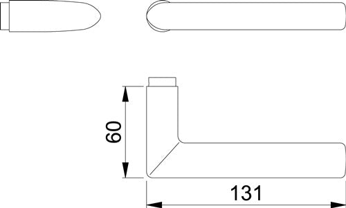 Türdrückerlochteil Stockholm E1140Z Edelstahl matt Vierkant 8 mm DIN links / rechts HOPPE – Ansicht 3