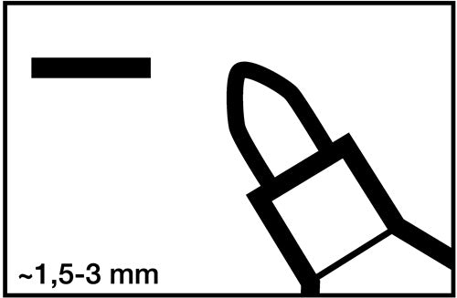 Permanentmarker 3000 schwarz Strichbreite 15-3 mm Rundspitze EDDING - VPE: 10 – Ansicht 3