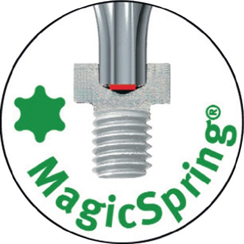 Schraubendreher MagicSpring Größe T 6 Klingenlänge 60 mm Mehrkomponentengriff Rundklinge WIHA – Ansicht 4