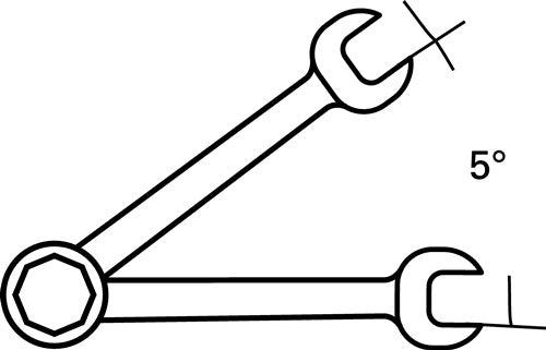 Maulringratschenschlüssel OPEN-RATCH 17 Schlüsselweiße 10 mm Länge 158 mm umschaltbar Ringseite 15 ° STAHLWILLE – Ansicht 3