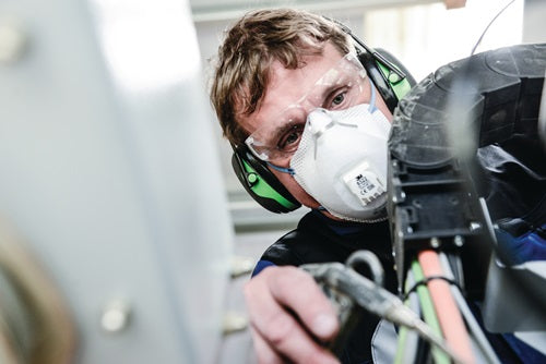 Gehörschutz X1A EN 352-1 SNR 27 dB Kopfbügel elektrisch isoliert schmaler Kapselaufbau 3M – Ansicht 3