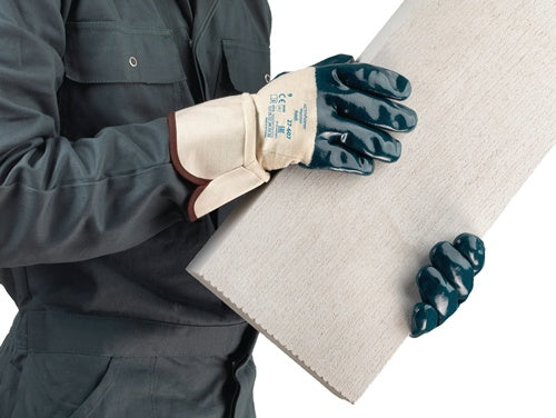 Handschuhe ActivArmr® Hycron® 27-607 Größe 10 weiß/blau BW-Jersey mNitril EN 388 PSA-Kategorie II ANSELL - VPE: 12
