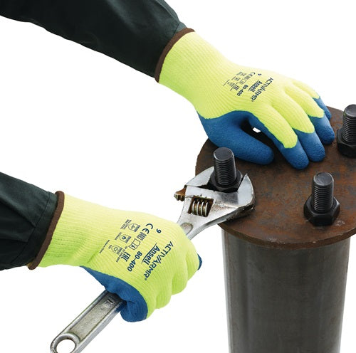 Kälteschutzhandschuhe ActivArmr® 80-400 Größe 10 gelb/blau EN 388 EN 511 EN 407 ANSELL - VPE: 12 – Ansicht 3
