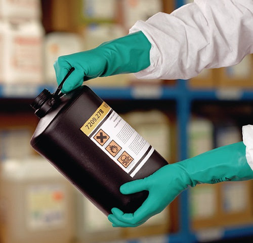 Chemikalienhandschuhe AlphaTec Sol-Vex 37-675 Größe 8 grün EN 388 EN 374 EN 1149 PSA-Kategorie III ANSELL - V – Ansicht 3