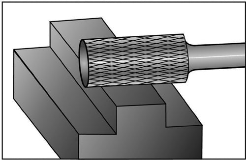 Frässtift ZYA Ø 16 mm Kopflänge 25 mm Schaft-Ø 6 mm Hartmetall Blank Verzahnung KVZ 4 RUKO – Ansicht 5