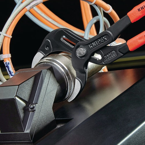 Syphon-/Connectorenzange Länge 250 mm Spannweiße 10 - 75 mm schwarz atramentiert mit Kunststoffbacken KNIPEX – Ansicht 4