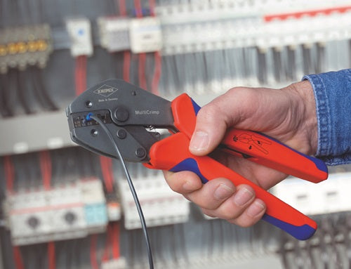 Crimpzange MultiCrimp® Länge 250 mm 3 Wechseleinsätze KNIPEX – Ansicht 6