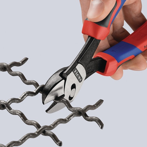 Hochleistungsseitenschneider TwinForce® Länge 180 mm poliert Mehrkomponenten-Hüllen KNIPEX – Ansicht 4