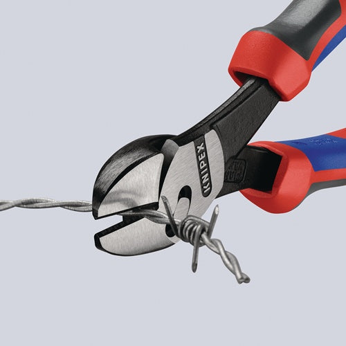 Hochleistungsseitenschneider TwinForce® Länge 180 mm poliert Mehrkomponenten-Hüllen KNIPEX – Ansicht 6