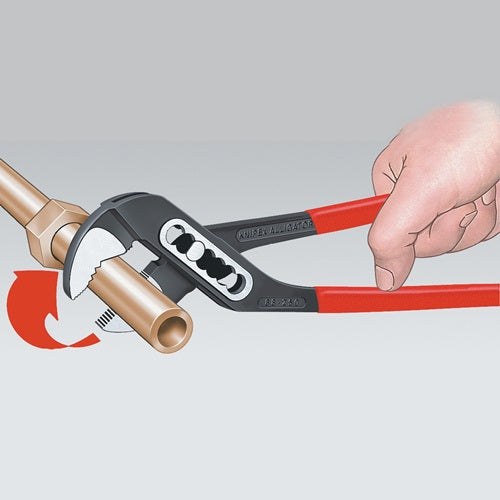 Wasserpumpenzange Alligator® Länge 250 mm Spannweiße 46 mm poliert Kunststoffüberzug KNIPEX – Ansicht 5