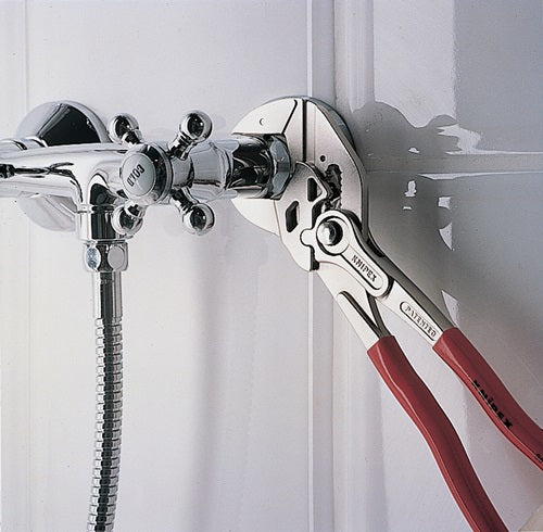Zangenschlüssel Länge 180 mm Spannweiße 40 mm verchromt Mehrkomponenten-Hüllen KNIPEX – Ansicht 3