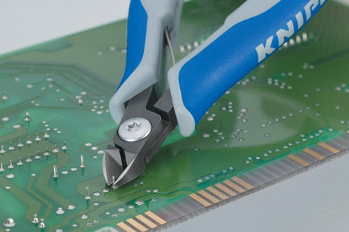 Präzisions-Elektronik-Seitenschneider Länge 125 mm Facette ja sehr klein poliert KNIPEX – Ansicht 4