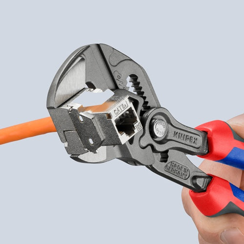 Zangenschlüssel Länge 180 mm schwarz atramentiert Spannweiße 40 mm Mehrkomponenten-Hüllen KNIPEX – Ansicht 5